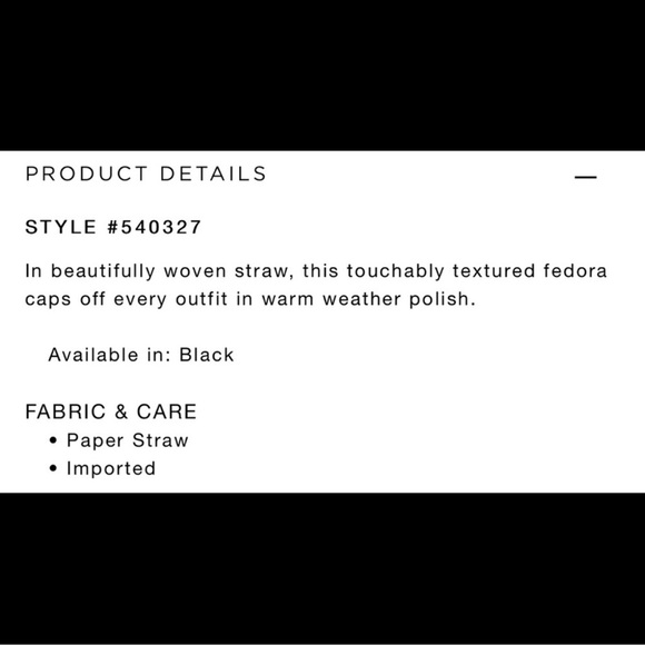 New LOFT Textured Hat Fedora - Picture 2 of 2